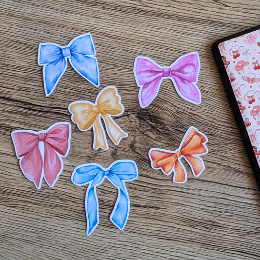 Pastel Bows Sticker Bundle for Kindle and Kobo